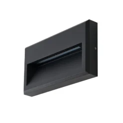 Lucande LED-Außenwandleuchte Weno, schwarz, Aluminium, IP65