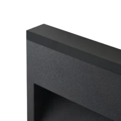 Lucande LED-Außenwandleuchte Weno, schwarz, Aluminium, IP65