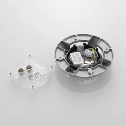 Lucande LED-Bodenstrahler Jeffrey, silber, 4 Lichtaustritte