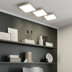 Lucande LED-Deckenlampe Ilira, 3-flg., silber, CCT, dimmbar
