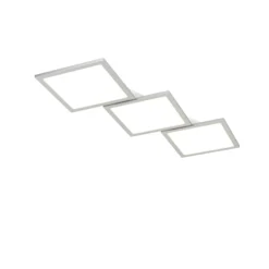 Lucande LED-Deckenlampe Ilira, 3-flg., silber, CCT, dimmbar