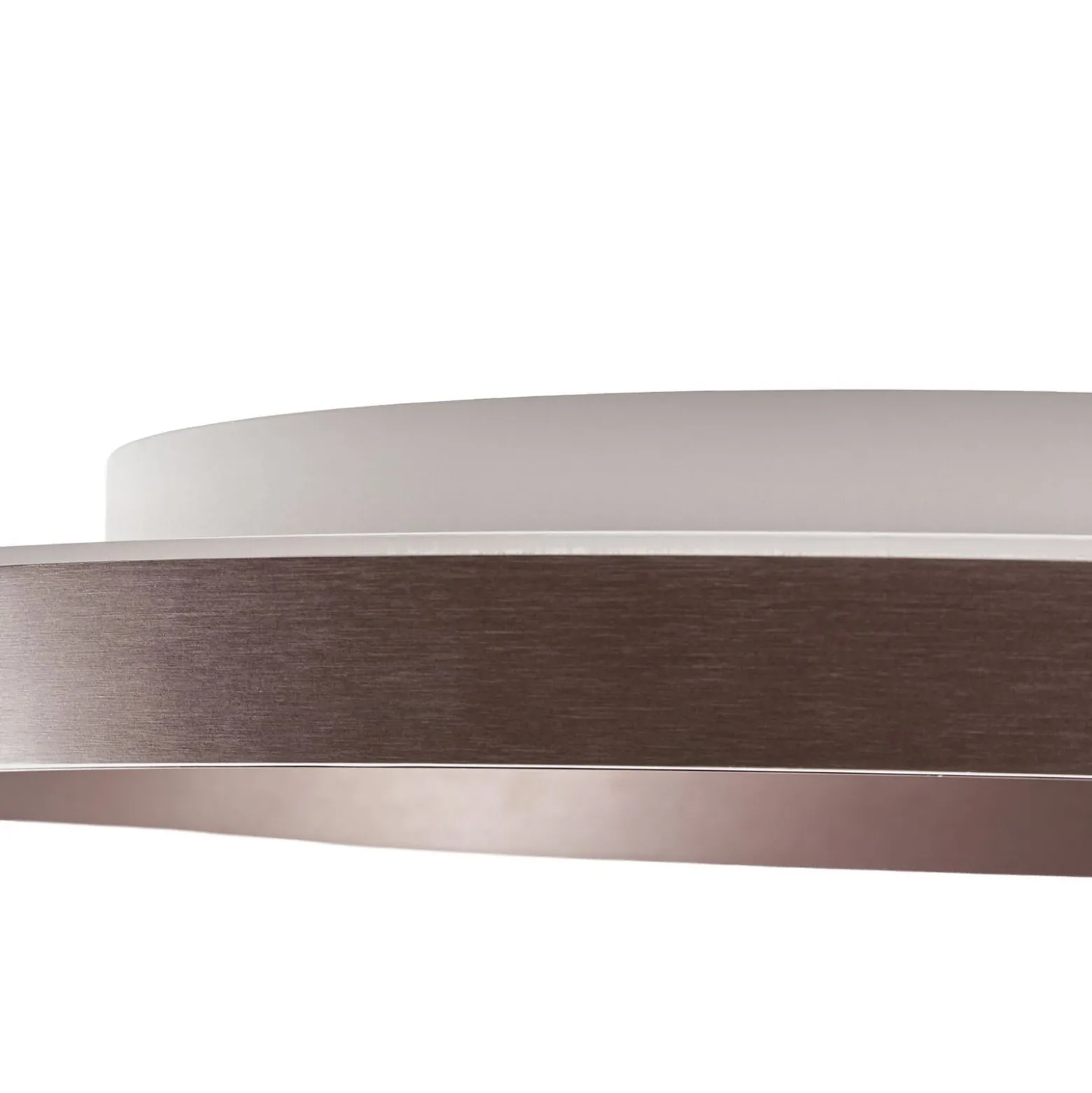 Lucande LED-Deckenlampe Rylan, braun, Ø 62 cm, dimmbar, CCT