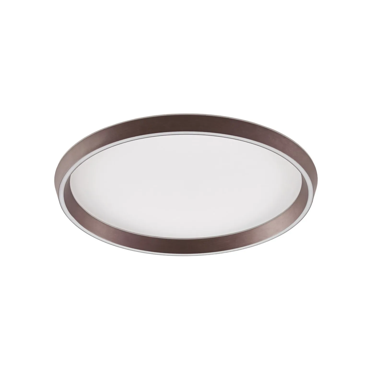 Lucande LED-Deckenlampe Rylan, braun, Ø 62 cm, dimmbar, CCT