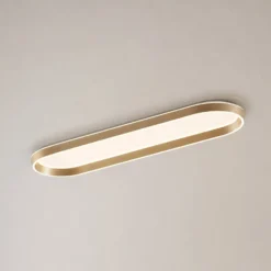 Lucande LED-Deckenlampe Rylan, 112 cm, messing, dimmbar, CCT