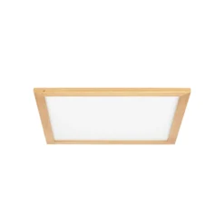 Lucande LED-Deckenleuchte Joren, 52 cm, Holz, CCT, Remote
