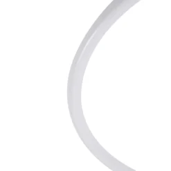 Lucande LED-Deckenleuchte Valenora, chrom/weiß, PC, Ø 44 cm