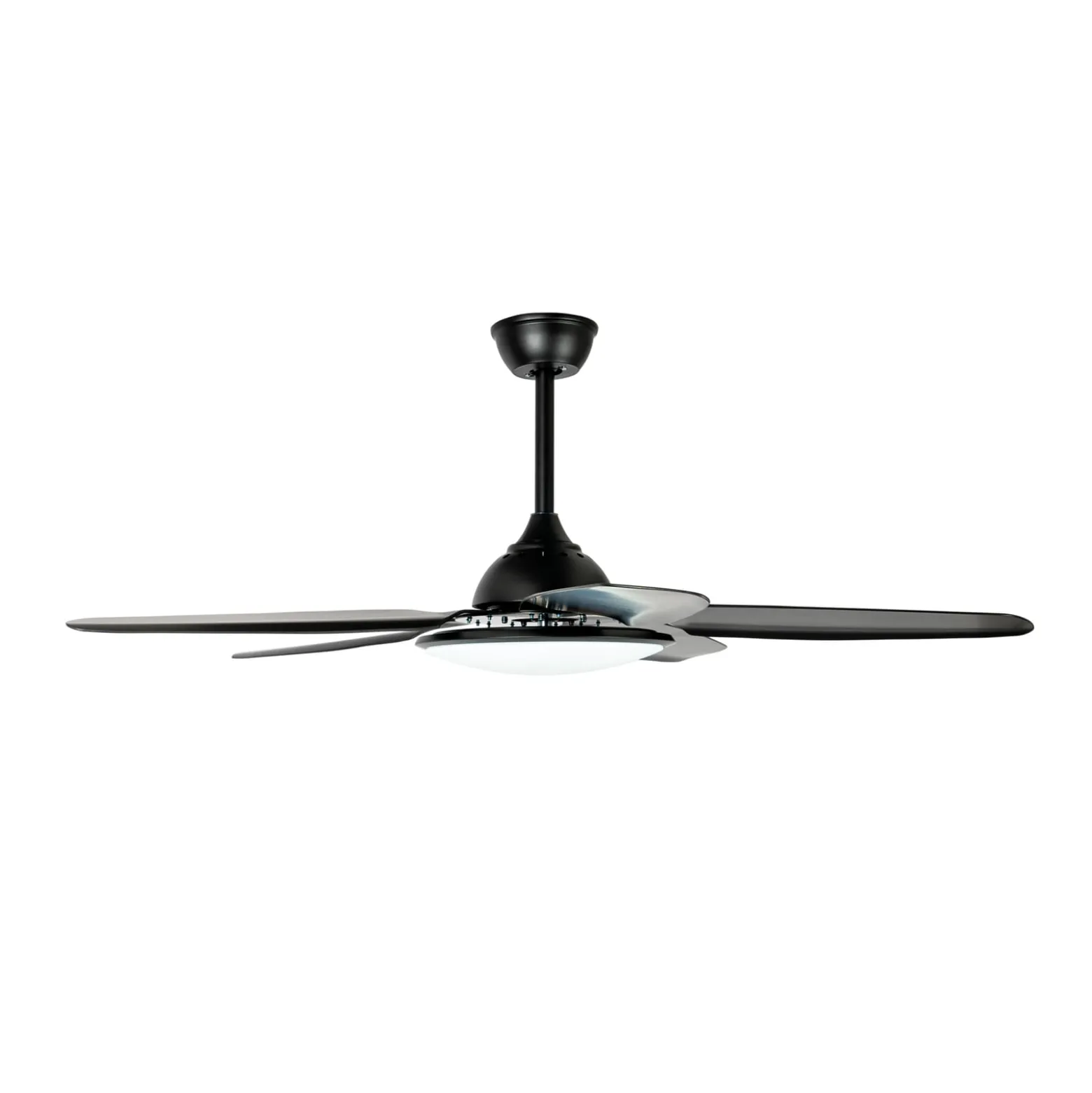 Lucande LED-Deckenventilator Divian, schwarz, DC, leise, CCT