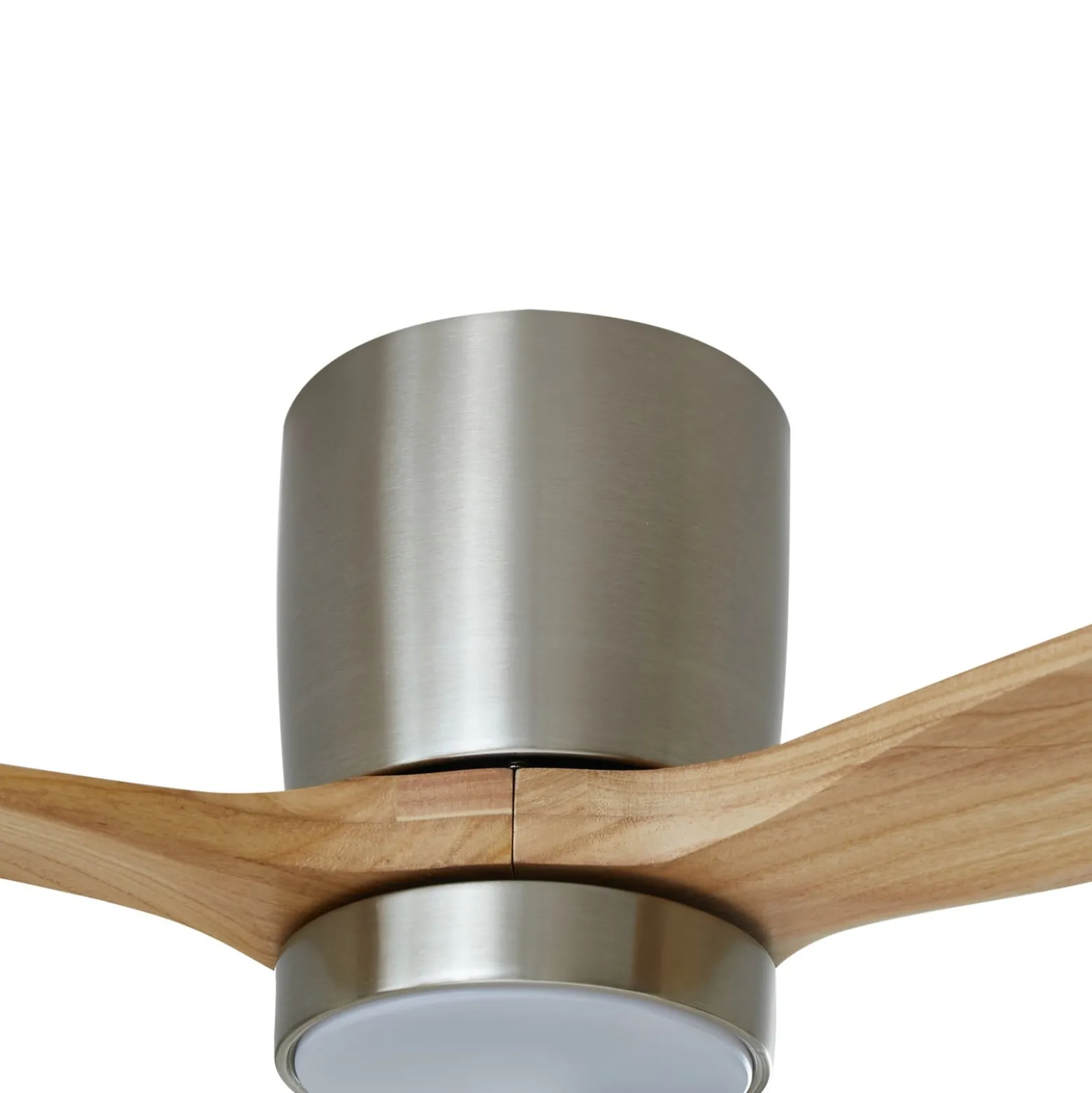 Lucande LED-Deckenventilator Faipari, nickel, DC,leise,132cm