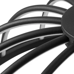 Lucande LED-Hängeleuchte Attea, schwarz, Ø 40 cm, Aluminium