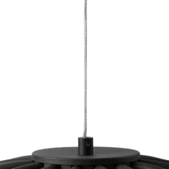 Lucande LED-Hängeleuchte Attea, schwarz, Ø 40 cm, Aluminium