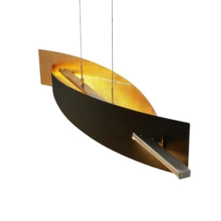 Lucande LED-Hängeleuchte Marija, 101 cm, schwarz, dimmbar