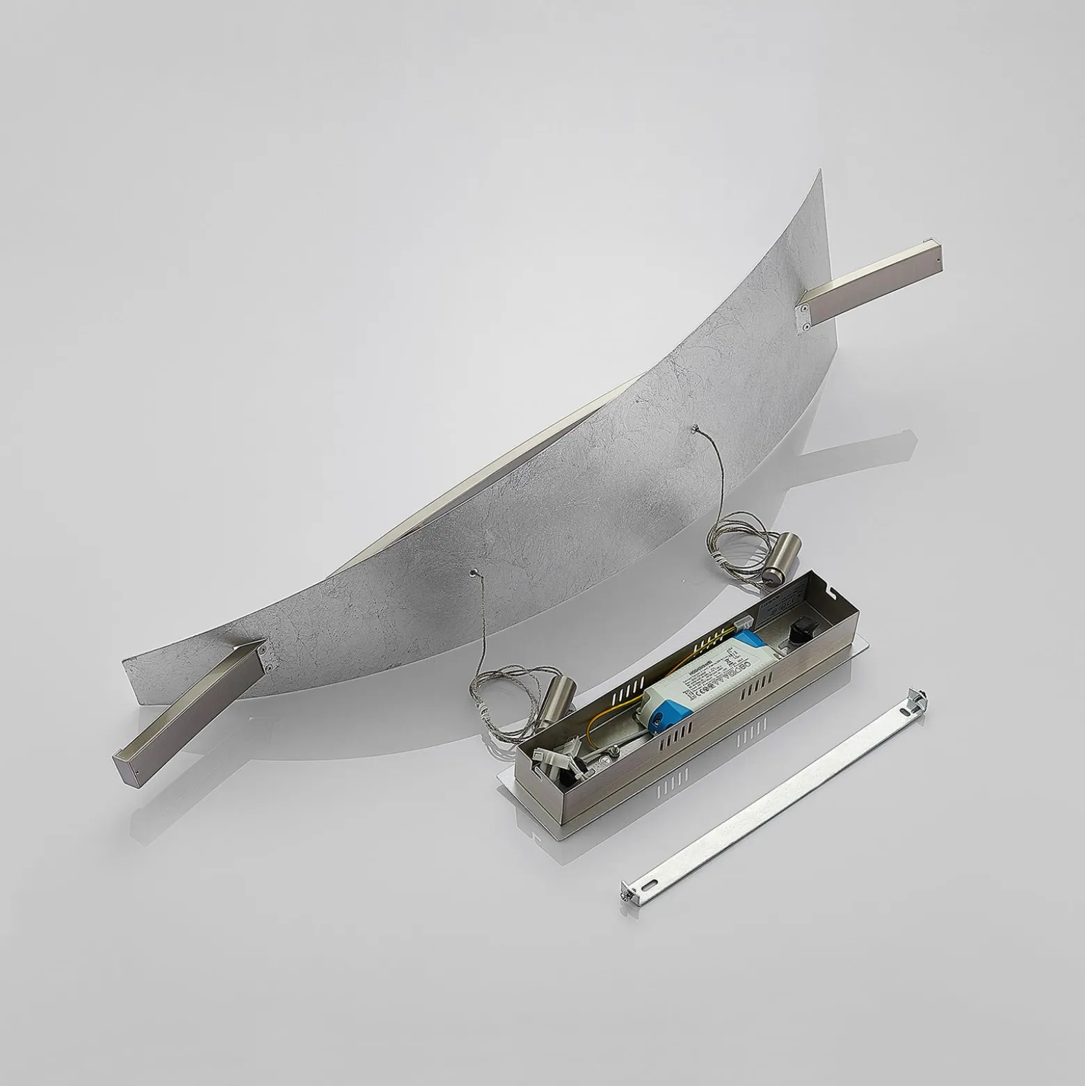 Lucande LED-Hängeleuchte Marija, 91 cm, silber, dimmbar