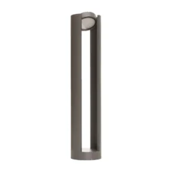 Lucande LED-Pollerleuchte Dylen, grau, Metall, 80 cm, IP65