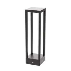 Lucande LED-Sockellampe Carlota, 50 cm, anthrazit, Aluminium