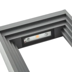 Lucande LED-Sockelleuchte Ashkan, Höhe 40cm, anthrazit, IP65