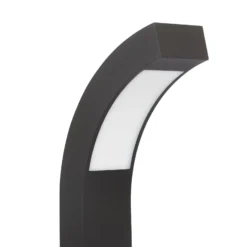 Lucande LED-Sockelleuchte Lennik, 40 cm, anthrazit, Metall