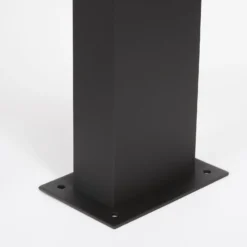 Lucande LED-Sockelleuchte Lennik, 40 cm, anthrazit, Metall