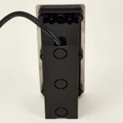 Lucande LED-Wandeinbauleuchte Holly, 17 cm, Edelstahl
