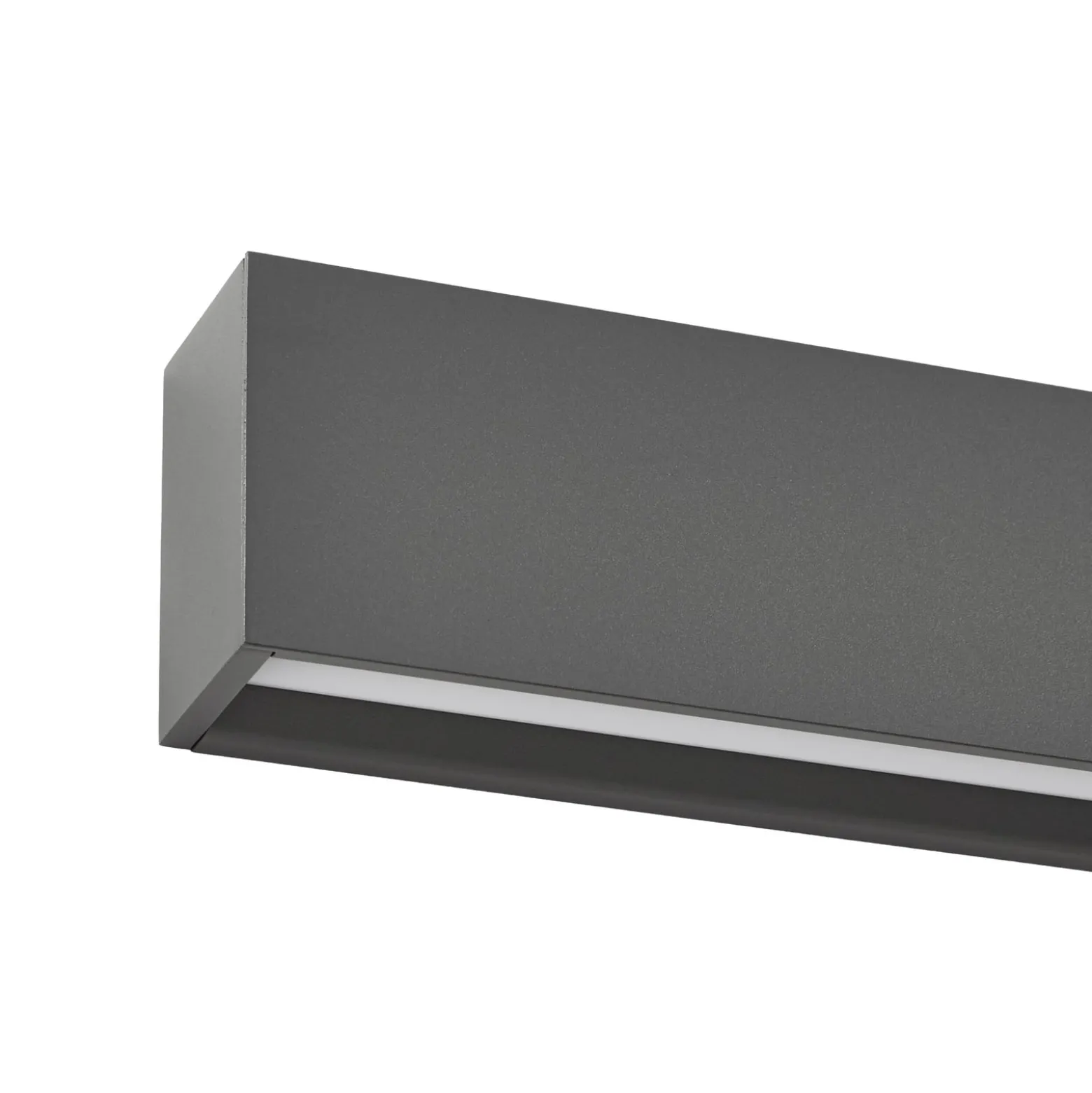 Lucande LED-Wandlampe Lengo, 100cm, anthrazit, up/down 3000K