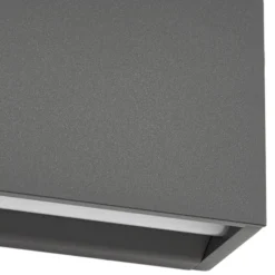 Lucande LED-Wandlampe Lengo, 100cm, anthrazit, up/down 3000K
