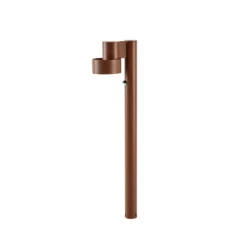 Lucande LED-Wegelampe Elune, braun, Sensor, IP44, Höhe 77 cm