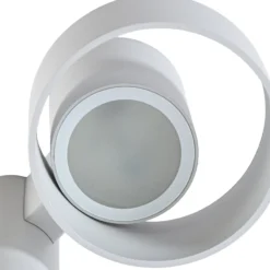 Lucande LED-Wegelampe Elune, hellgrau, Sensor, IP44, 77 cm
