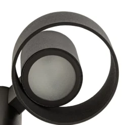 Lucande LED-Wegelampe Elune, schwarz matt, IP44, Höhe 77 cm