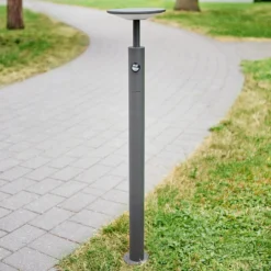 Lucande LED-Wegelampe Fenia, 100 cm, Sensor, IP54, anthrazit