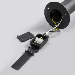 Lucande LED-Wegelampe Fenia, 100 cm, Sensor, IP54, anthrazit