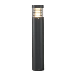 Lucande LED-Wegelampe Lucius, 65cm, anthrazit, Metall, IP54