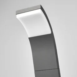Lucande LED-Wegelampe Timm, 100 cm, anthrazit, Metall, IP54