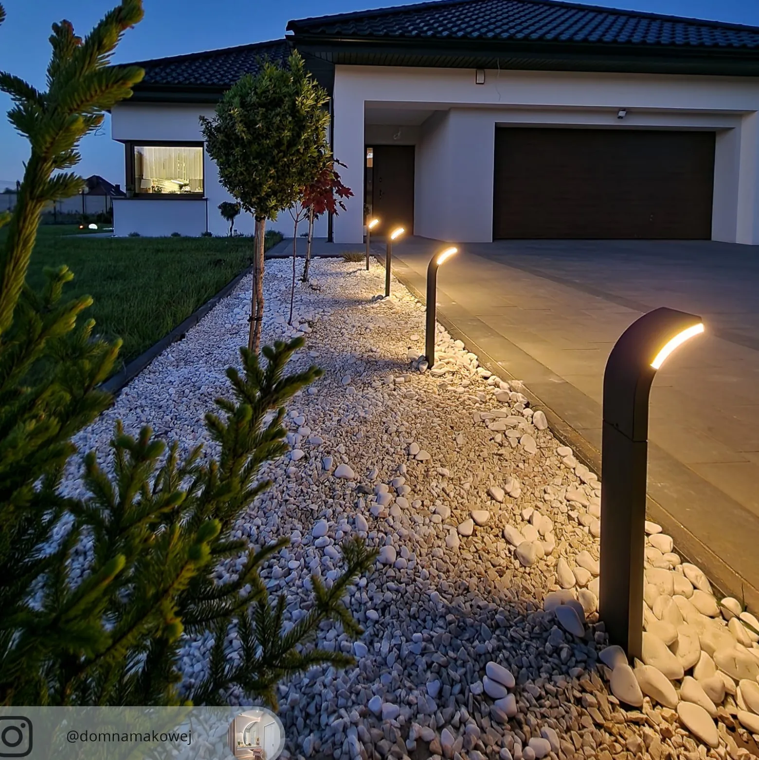 Lucande LED-Wegelampe Timm, 60 cm, anthrazit, Metall, IP54