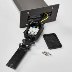 Lucande LED-Wegelampe Timm, Sensor, 100cm, anthrazit, IP54