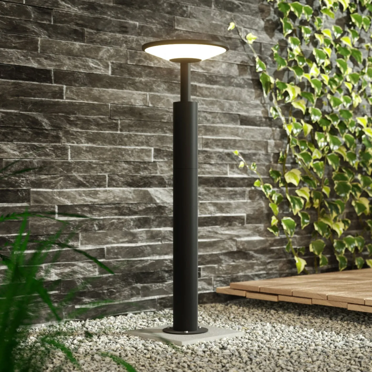Lucande LED-Wegeleuchte Fenia, 60 cm, anthrazit, IP65
