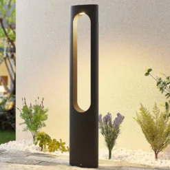 Lucande LED-Wegeleuchte Fenti, 90 cm, anthrazit, Aluminium