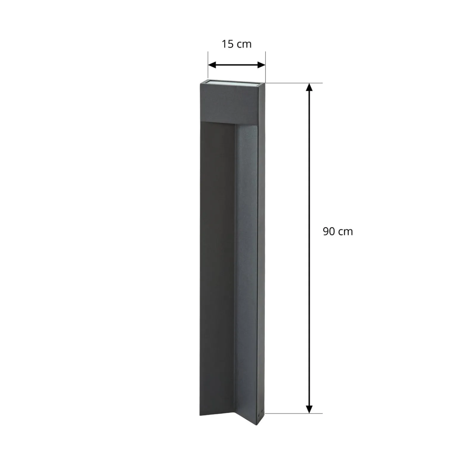 Lucande LED-Wegeleuchte Kaholo, schwarz matt, 90 cm, IP44