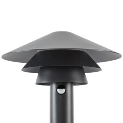 Lucande LED-Wegeleuchte Montaro, 110 cm, anthrazit, Sensor