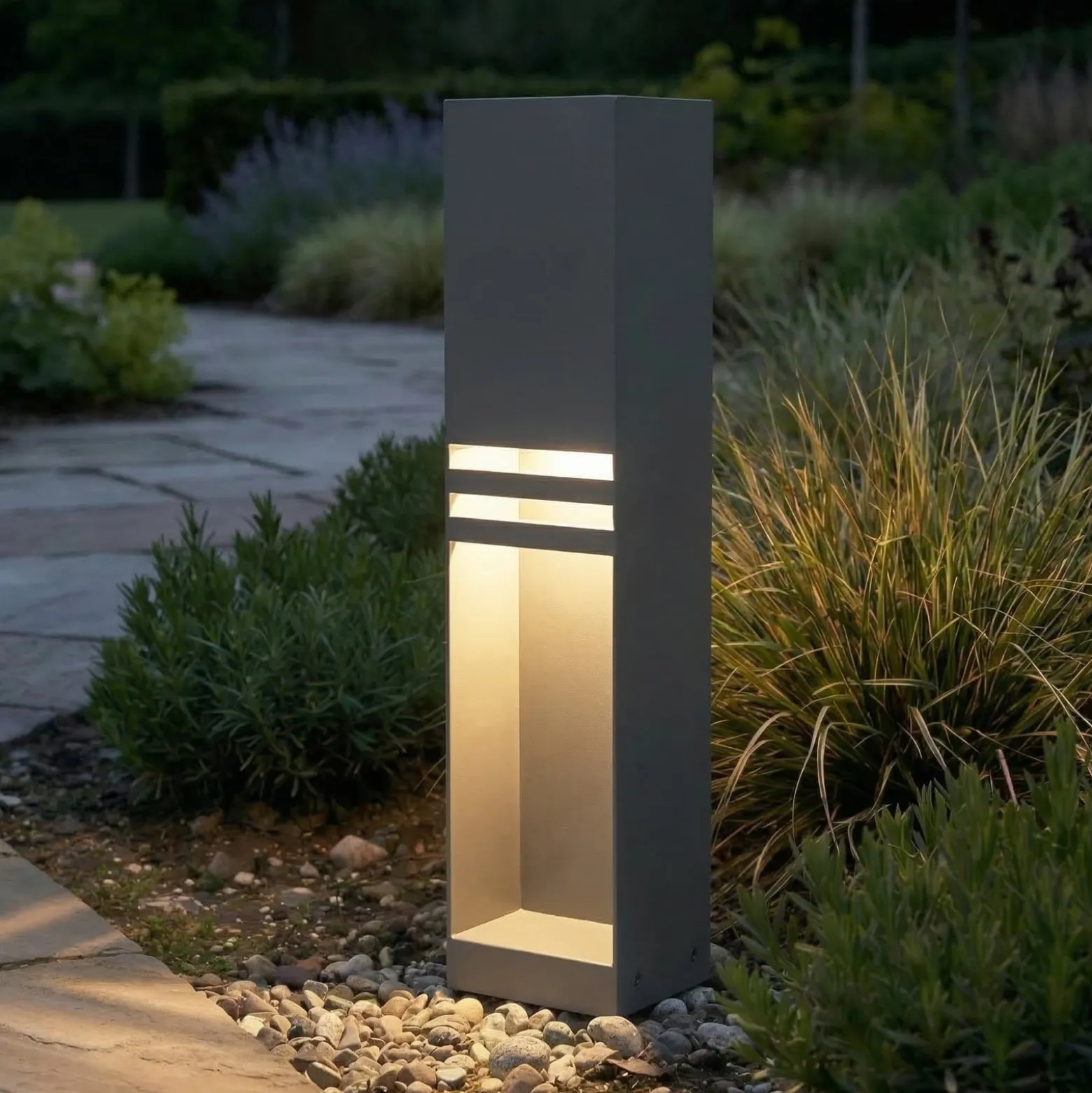 Lucande LED-Wegeleuchte Oxido, anthrazit, Höhe 50 cm, IP44