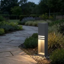 Lucande LED-Wegeleuchte Oxido, anthrazit, Höhe 50 cm, IP44