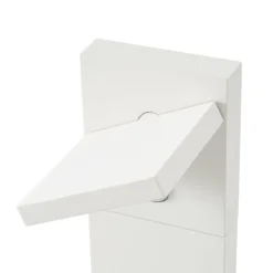 Lucande LED-Wegeleuchte Silvan, weiß, 65 cm, Sensor, IP54