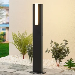 Lucande LED-Wegeleuchte Virgalia, 65 cm, IP65, anthrazit
