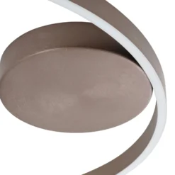 Lucande Smart LED-Deckenleuchte Moise, kaffee, CCT, Tuya