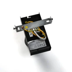 Lucande Strahler Angelina, schwarz/gold, Metall, 1-flg.