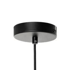 Lucande Tinko Käfig-Pendelleuchte, schwarz, 20 cm