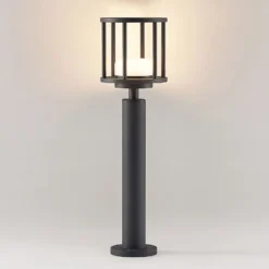 Lucande Wegelampe Berenike, 60 cm, dunkelgrau, Metall, GX53