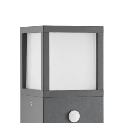 Lucande Wegeleuchte Dewari, Bewegungsmelder, E27, 65cm, IP54