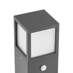 Lucande Wegeleuchte Dewari, Bewegungsmelder, E27, 65cm, IP54