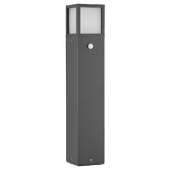 Lucande Wegeleuchte Dewari, Bewegungsmelder, E27, 65cm, IP54