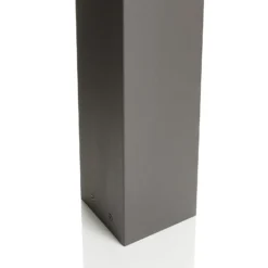 Lucande Wegeleuchte Kiran, 100 cm, grau, Metall, IP44, E27