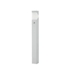 Lucande Wegeleuchte Kiran 100 cm, Sensor, hellgrau, IP44